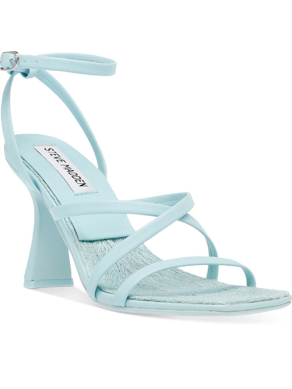 Steve Madden Light Blue Strappy Ankle-Wrap Heels size 6
